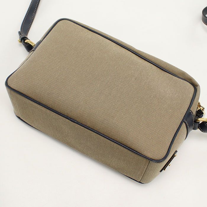 Prada Logo Jacquard 1bh089 Crossbody Shoulder Bag Canvas Leather Women