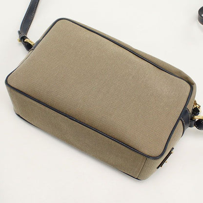 Prada Logo Jacquard 1bh089 Crossbody Shoulder Bag Canvas Leather Women