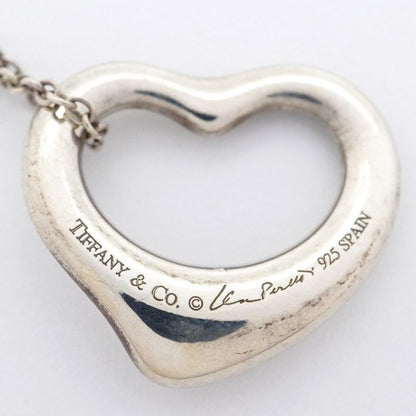 Tiffany & Co Necklace Open Heart Silver 925 Ladies