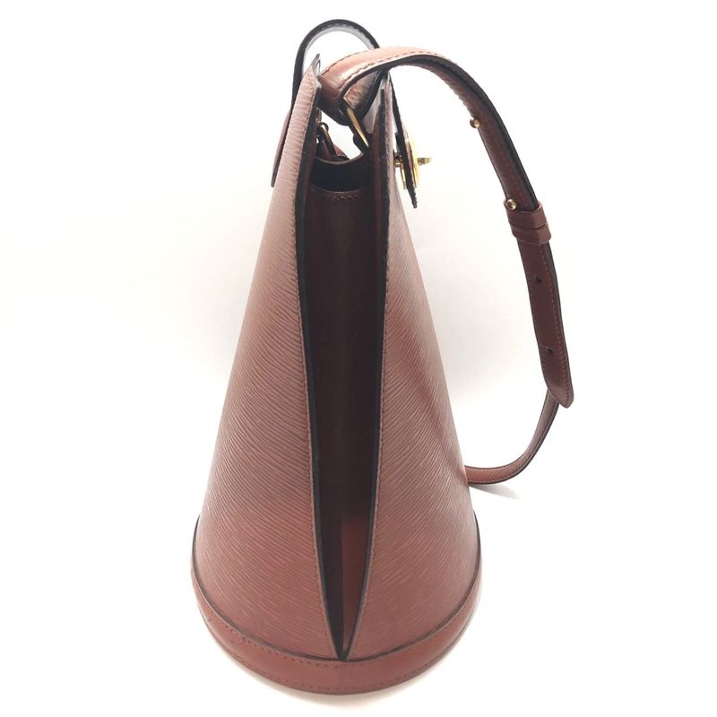 Louis Vuitton Epi Cluny M52253 Shoulder Bag Kenya Brown Ladies Used 005834
