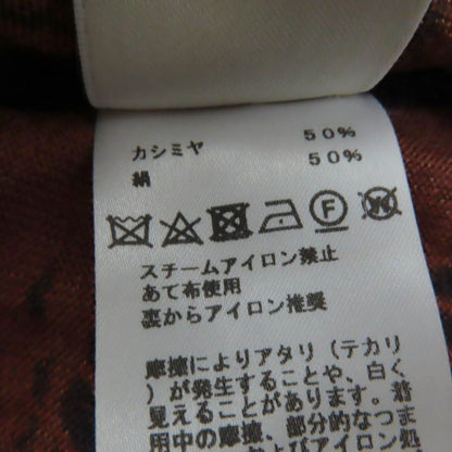 Hermes Flamingo Party Flamingo Party Cashmere Silk Sleeveless Dress Brown Navy