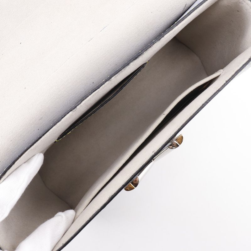 Louis Vuitton Twist MM M50271 Epi Leather Epi Denim Women's Shoulder Bag