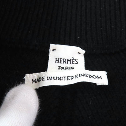 Hermes 22AW 2h2300d1 100% Cashmere Trapezoidal Knit Skirt With Serie Hardware