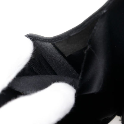 Chanel Icon Line W Hook A37152 Patent Leather Black Ladies Bifold Wallet