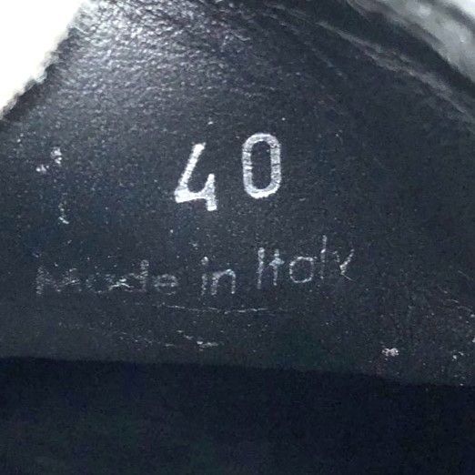 Celine Gingham Check Slip-on 40 Approx 26cm (10.24in) Brown White Checked Shoes