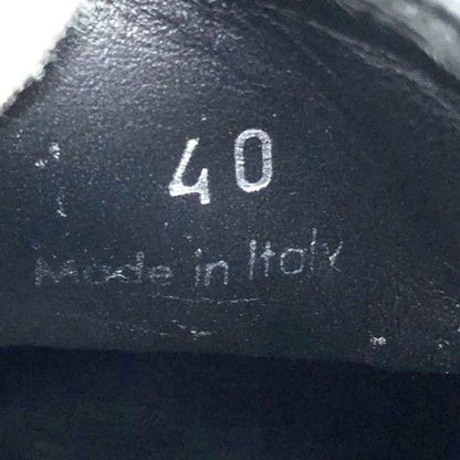 Celine Gingham Check Slip-on 40 Approx 26cm (10.24in) Brown White Checked Shoes