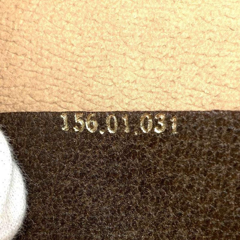 Gucci 156 01 031 GG Supreme Sherry Line Clutch Bag Second Bag Brown PVC Vintage