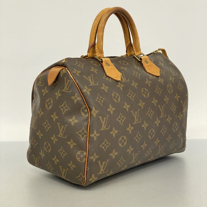 Louis Vuitton Handbag Monogram Speedy 30 M41108 Brown Ladies