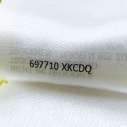 Gucci Adidas 697710 Lined Knitted Long Skirt Yellow Black With Garment Made In