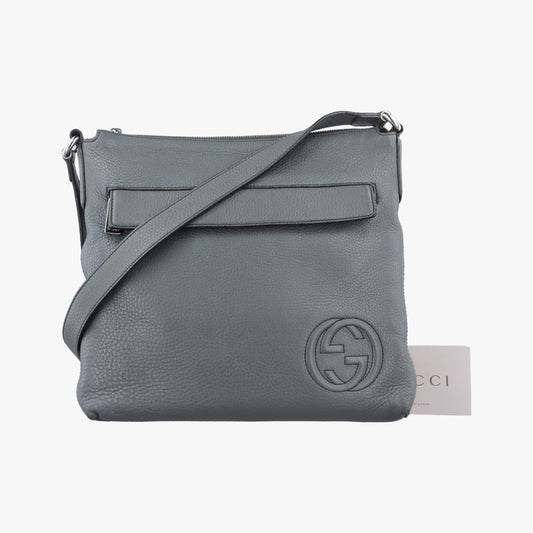 Gucci Interlocking G Soho Messenger Grey Leather 322059 A016476622