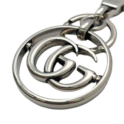 Gucci Key Holder Double G Key Chain 752067 Palladium Tone Silver Gucci