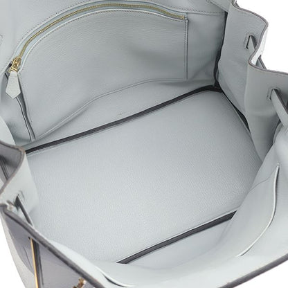 Hermes Handbag Birkin 35 Togo Blue Pale Gold Hardware Light Blue C Engraved