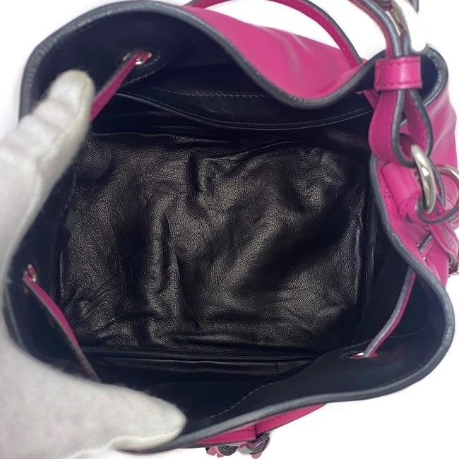 Prada Draw String 2-Way Bag Pink Fuxia Fuchsia Bn2785