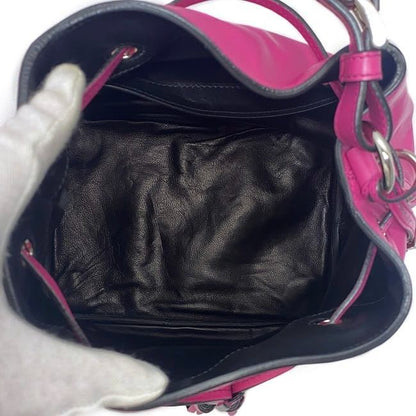Prada Draw String 2-Way Bag Pink Fuxia Fuchsia Bn2785