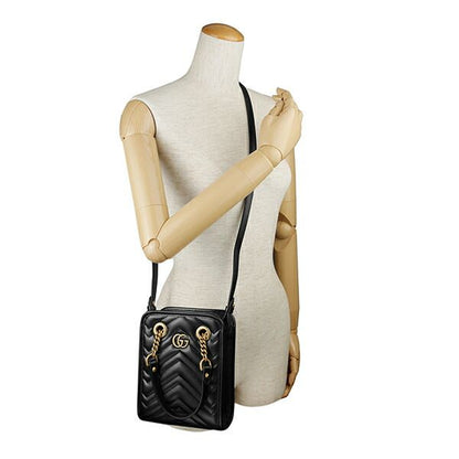 Gucci Shoulder Bag GG Marmont Black