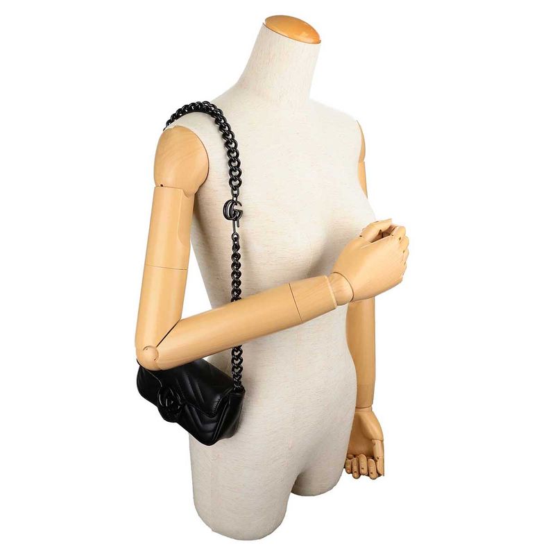 Gucci Shoulder Bag GG Marmont Black