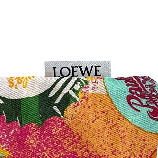 Loewe Drawstring Pouch Drawstring Ring Orange Pink Paurazibiza Excellent