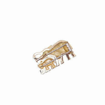 Cartier Candy Elephant 18K Yellow Gold Emerald Brooch Elephant Yellow Gold