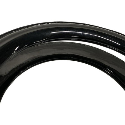 Dior/christian Dior Handbag Lady Dior Large Bag Gray And Black Wool Leather