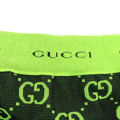 Gucci 22SS 693103 Logo Design GG Jacquard Leggings Pants Bottoms Green M Made