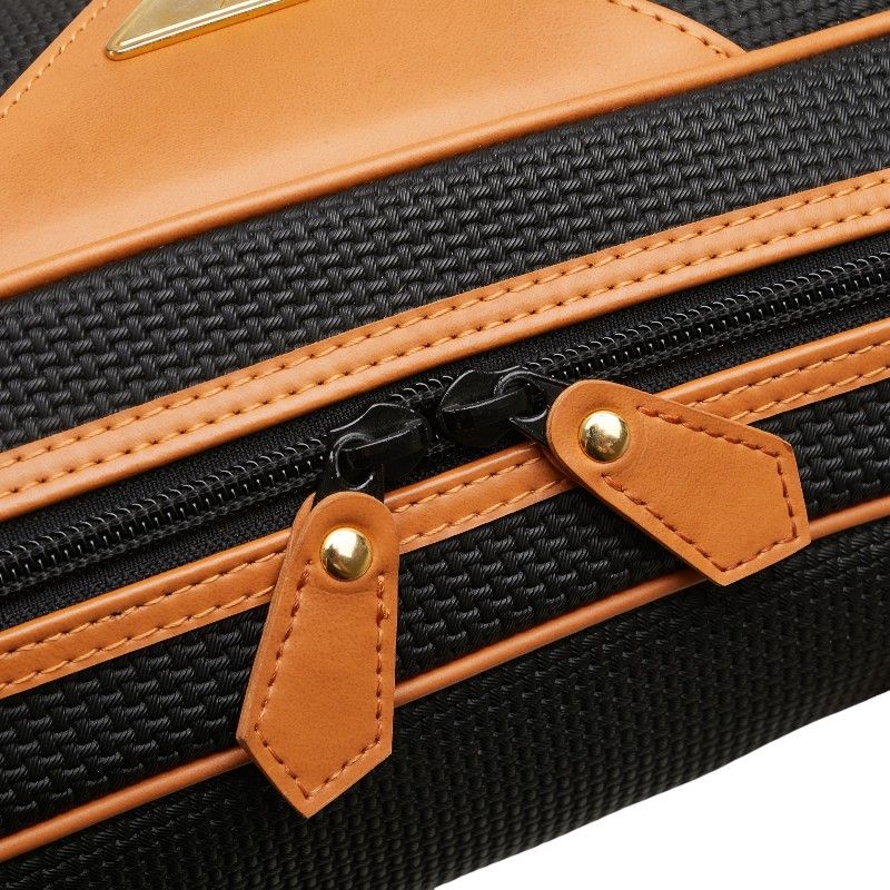 Saint Laurent Mini Boston Bag Handbag Black Brown PVC Leather Women Saint