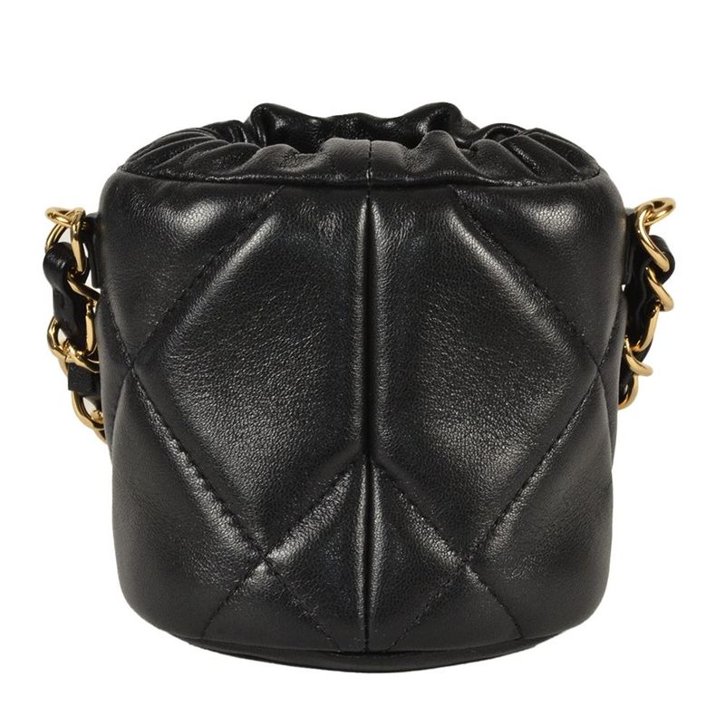 Chanel Coco Mark Chain Shoulder Pouch Shoulder Bag Lambskin Ap2330 Black Gold