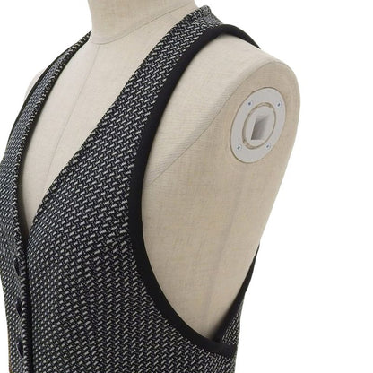 Louis Vuitton 2020ss Wool Check Vest With Gold Coin Charm 34 Women