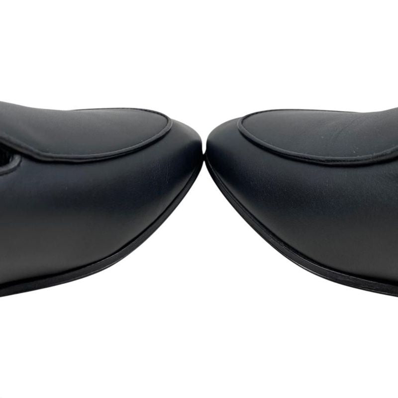 Chanel Loafers Coco Mark Heart Moccasins G45626 B16465 94305 Size 37 Calfskin