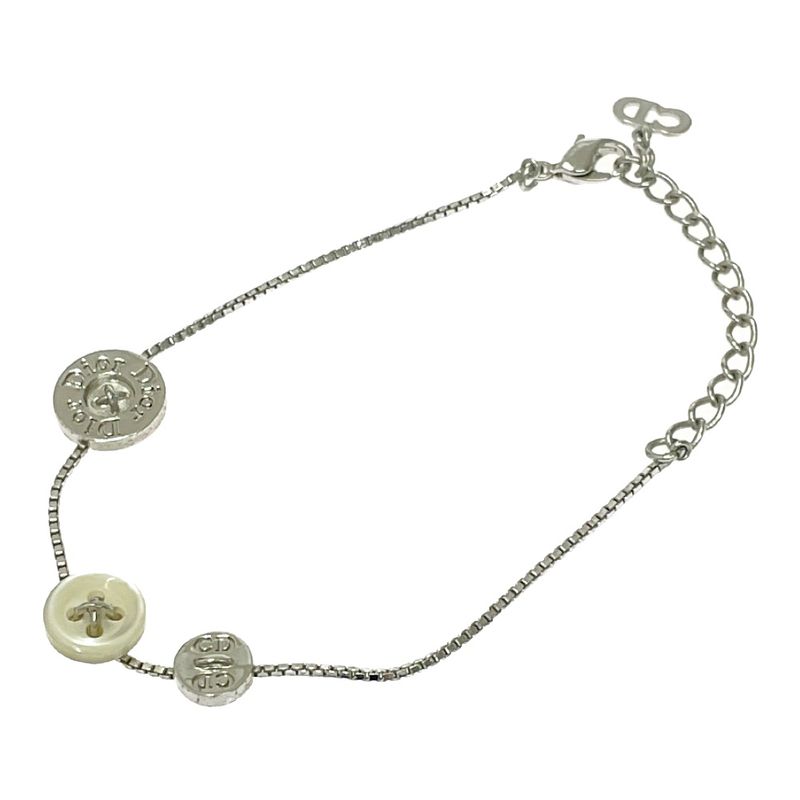 Dior Metal Button Motif Bracelet Silver 445518 Bracelet