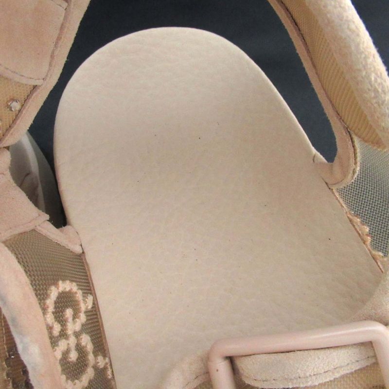 Gucci GG Rhinestone Sports Sandals Size 35 Approx 22cm (8.66in) Beige Ladies
