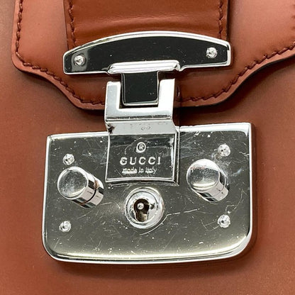 Gucci Lady Lock Tote Bag Leather 331821 Brown Men's