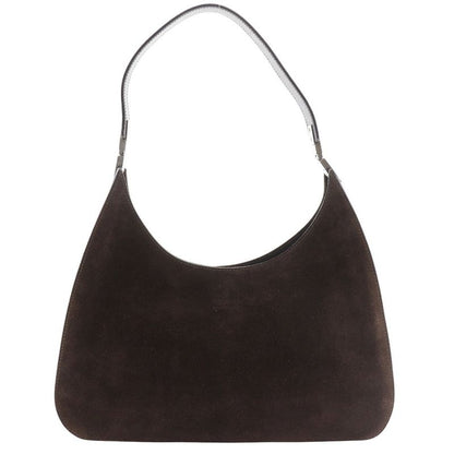 Gucci One Shoulder 001.3767.002058 Suede Brown Women Shoulder Bag