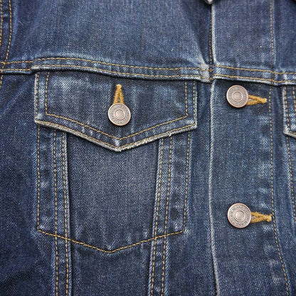 Celine Washed Denim Trucker Jacket M Indigo