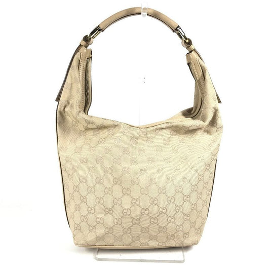 Gucci Shoulder Bag GG Logo 73885 GG Canvas/leather Beige