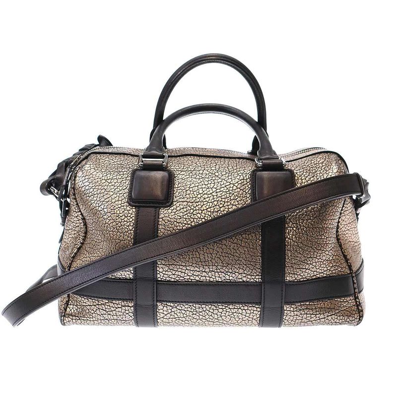 Loewe Paseo 30 Anagram Mini Boston Bag in Gold