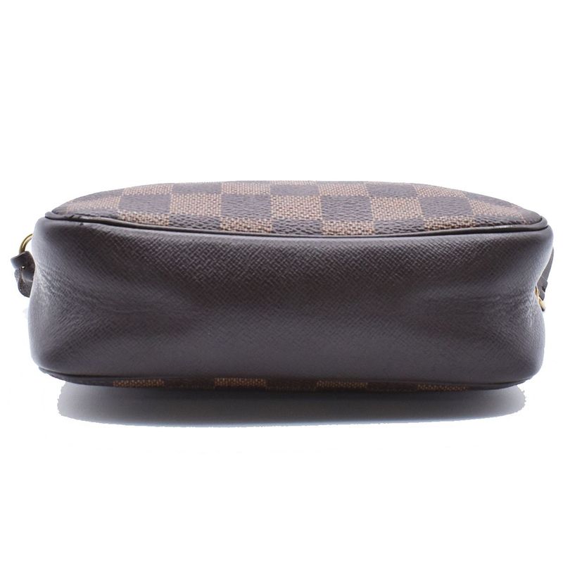 Louis Vuitton Handbag Trousse Makeup Damier Ebène Brown N51982 39ka888