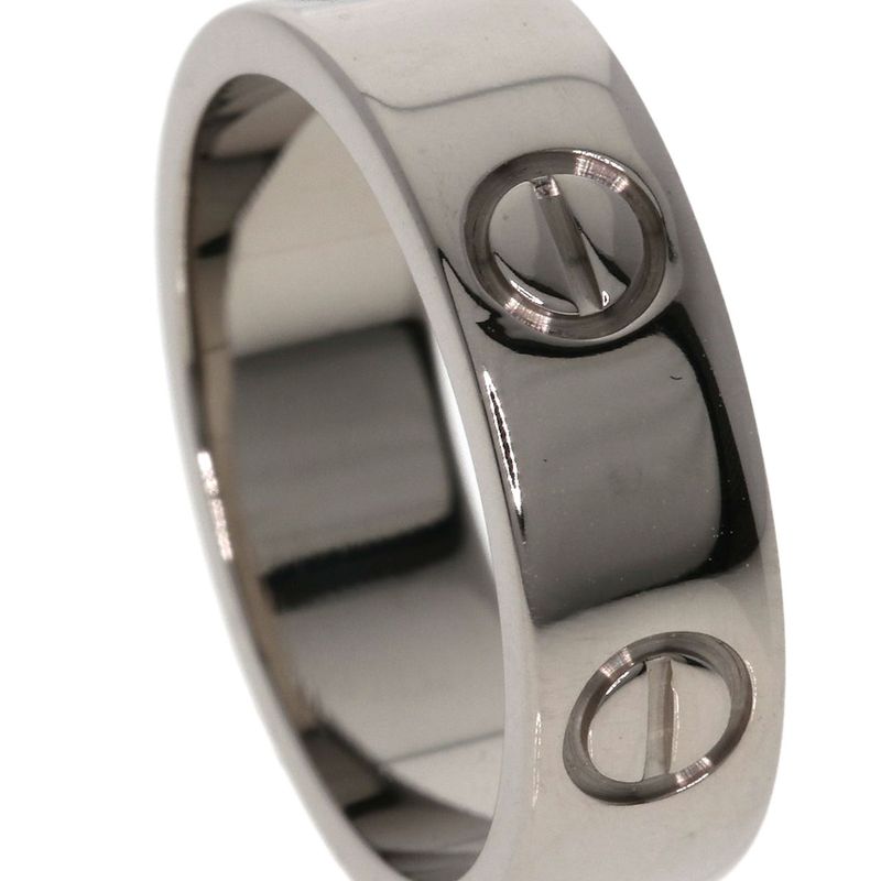 Cartier Love Ring #51 Ring - 18K White Gold Ladies