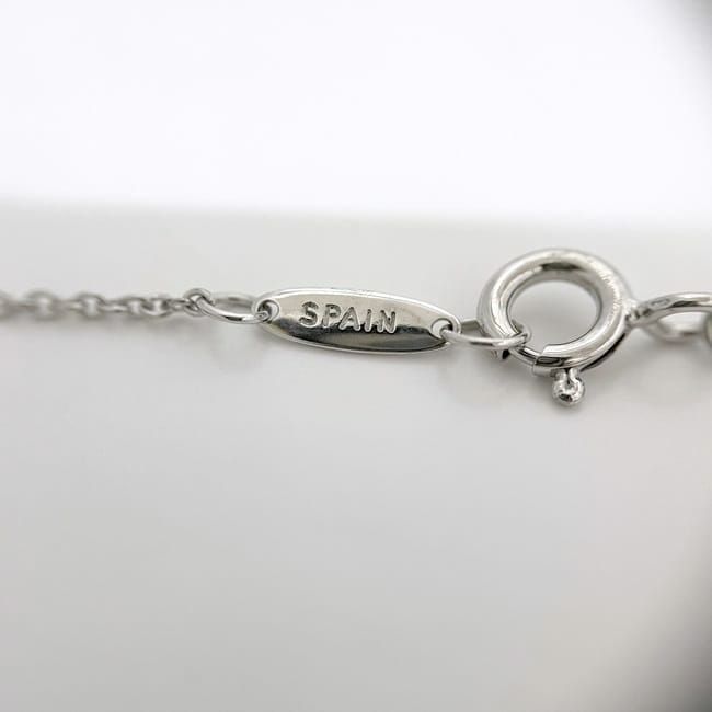 Tiffany & Co Open Heart Necklace Ec22784 Silver