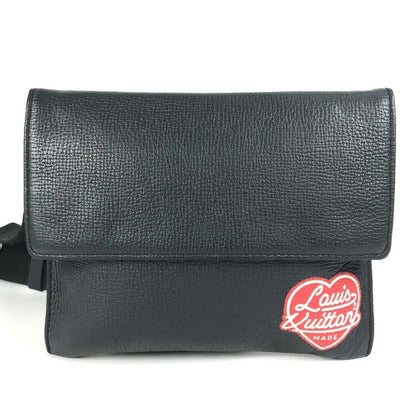 Louis Vuitton Shoulder Bag Trio Pouch M81013 Monogram Denim Black