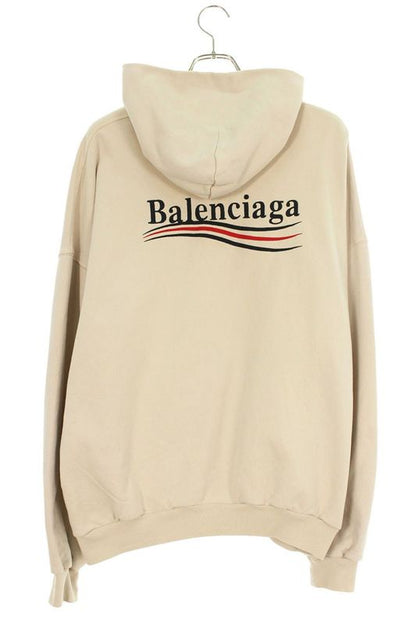 Balenciaga 739024 Tkvi9 Campaign Logo Embroidered Hoodie Men 1