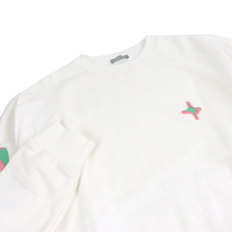 DIOR Homme 513j670a0531 Louis Hamilton 100% Cotton Sweatshirt Ivory S Made In