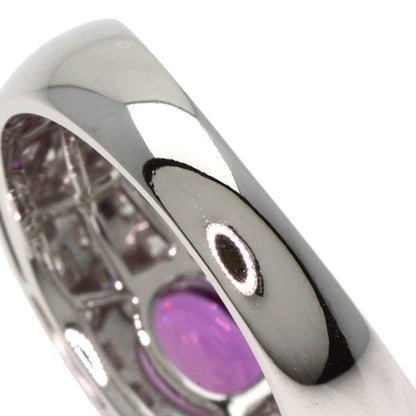 Bvlgari Bulgari Pink Sapphire Pavé Diamond Ring And Ring 18K White Gold Ladies