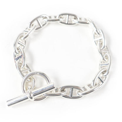 Hermes 2022 Chaine D'ancre GM 16-frame Bracelet Ag925 Silver With Box And Case