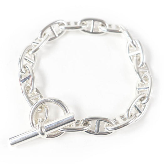Hermes 2022 Chaine D'ancre GM 16-frame Bracelet Ag925 Silver With Box And Case