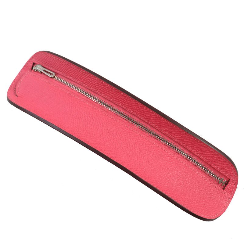 Hermes 073760ck8w Vaux-epson Rose Azalea Surf Motif Pencil Case Pencil Case