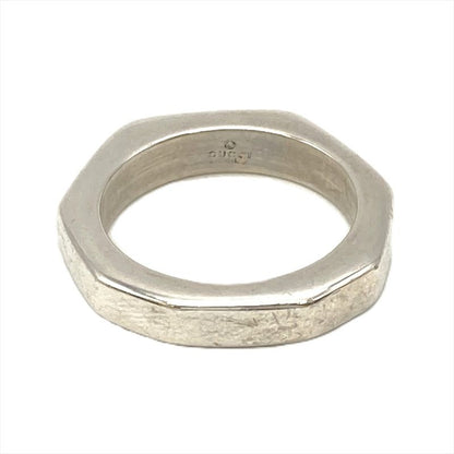 Gucci Octagon Ring Approx 125 Size Sv925 7g Silver Unisex