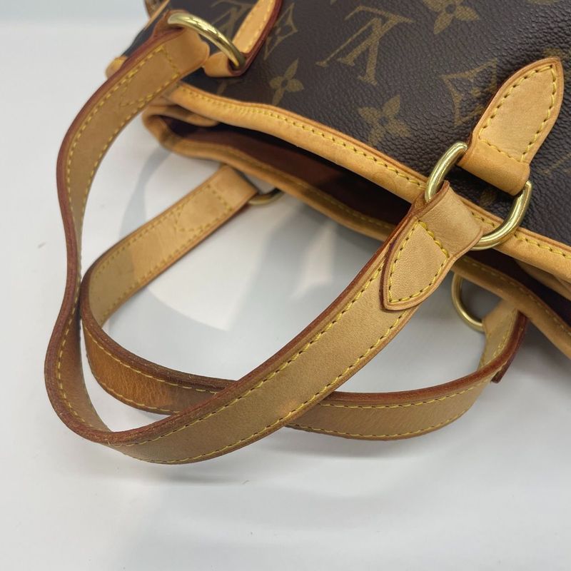 Louis Vuitton Monogram Patignol M51156 Handbag Brown Preowned 005383