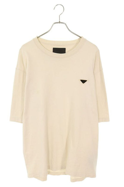 Prada Ujn861 SWM0 14LK Triangle Plate Cotton T-shirt Men's XXL