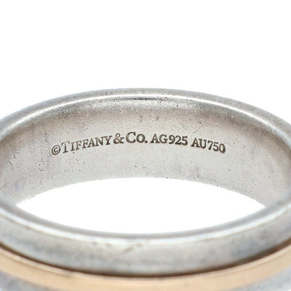 Tiffany & Co T TWO 18K Silver Combination Ring Men's Size 17