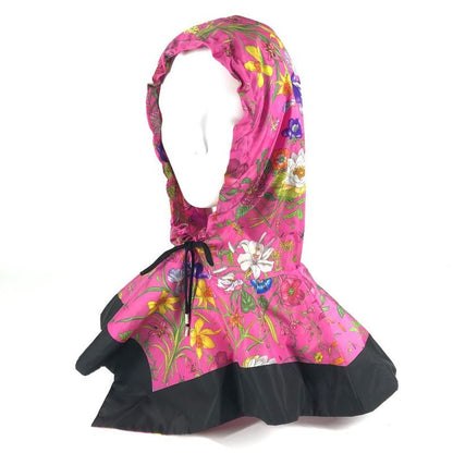 Gucci Poncho Flora Floral 555181 Nylon Pink
